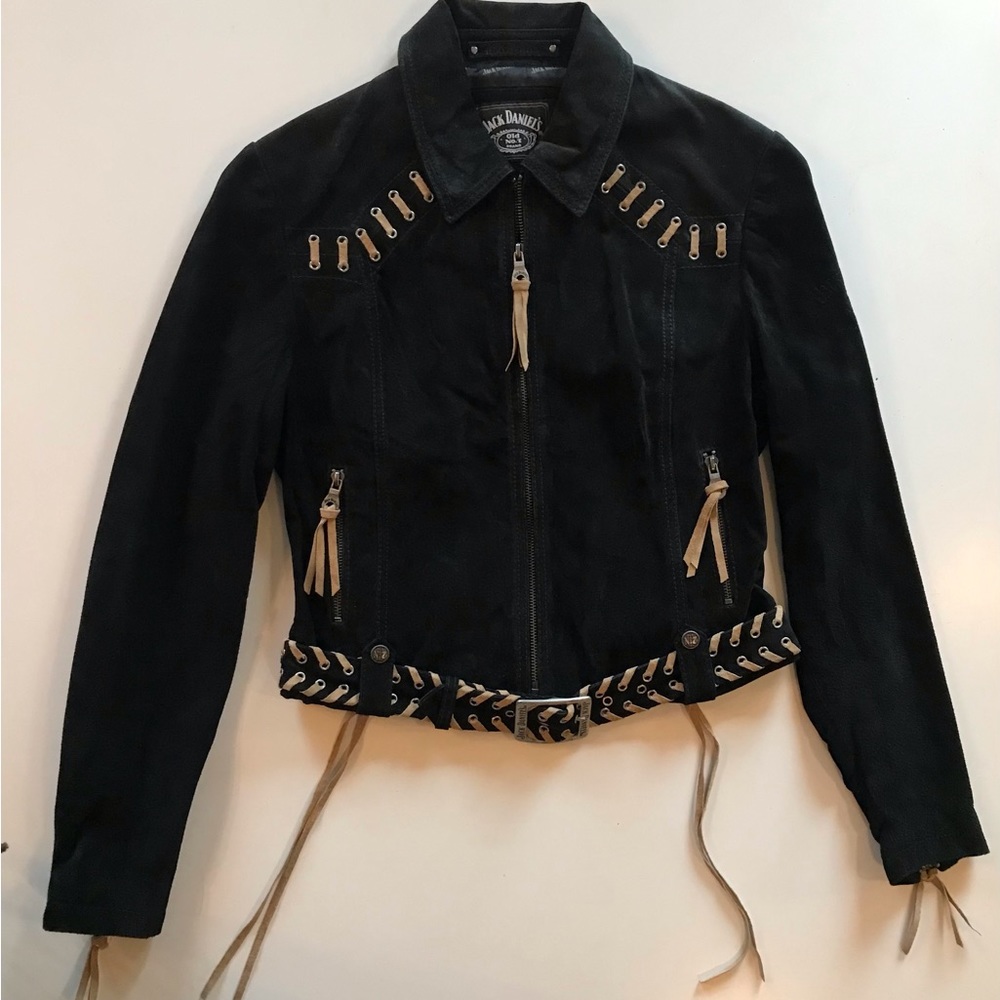 Women’s Jack Daniel’s No. 7 Suede Laced & Embossed Jacket.